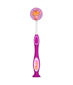 Escova De Dentes Chicco Rosa Girls (3-6 Anos) Girafa Roxa 