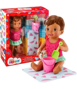 BONECA LITTLE MOMMY BRINCANDO NA ÁGUA