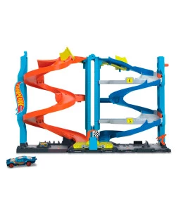 Hot Wheels Mattel - City Veículo de Brinquedo Torre de Corridas com Altura Transforável 3+