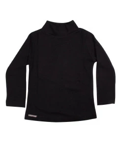 Blusa Manga Longa Viscolycra Canelada Poah Noah Preto