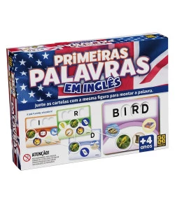 Jogo de Mesa Grow Primeiras Palavras em Inglês 4+ 04032