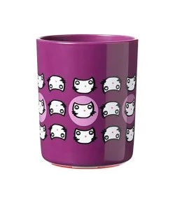 Copo de Treinamento Anti-Queda No Knock 190ml - Roxo Gatinho