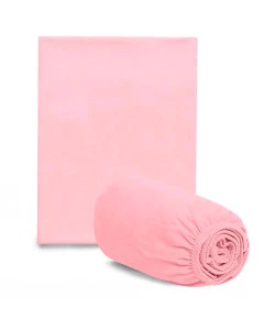 Lençol com Fronha para Mini Berço Hug A2047 - Rosa