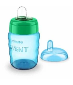 Copo Easy Sip C/ Bico de Silicone Avent Azul 260ml 9m+