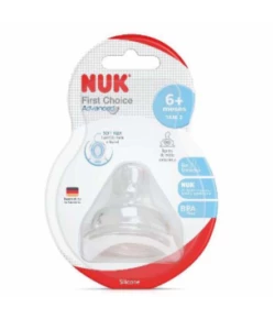 Bico de Silicone Nuk Advanced FC Líquido Média Consistência Tamanho 2 - Transparente
