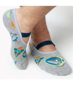 Meia Sapatilha Tubarão Cinza - Puket 