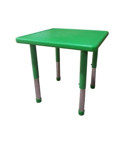 Mesa Infantil Plástico Altura Ajustável 60 X 60 X 56cm Verde