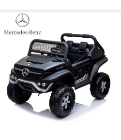 Mini UTV Quadriciclo Elétrico 12V Mercedes UNIMOG Preto