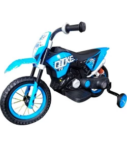 Mini Moto Cross Elétrica Azul