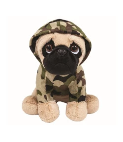 Pelúcia Pug Militar Buba Toys