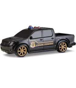 Carrinho Policia Federal Vision Pick Up Roma Brinquedos 1106 3+