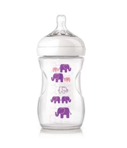 Mamadeira Avent Pétala 260ml Elefante Girls 1m+ - SCF628/17