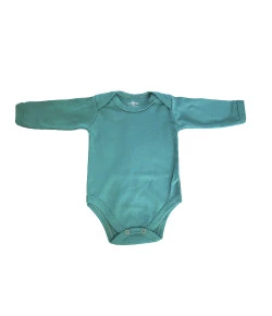 Body Básico Liso Lala Lipe Manga Longa Verde