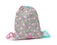 Mochila Saquinho Puket Flamingo Abacaxi