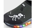 Tênis Infantil de Luz Bibi Celebration Dino Fósseis Preto