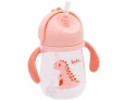 Copo com Alça Buba Dino Rosa 240ml 12m+
