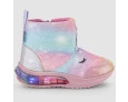 Bota Infantil de Luz Bibi Rosa com Arco-Íris Space Wave 3.0