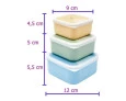 KIT 3 POTINHOS GUMY AZUL - Buba