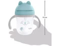 Copo com Canudo Buba Gatinho Azul 220ml 12m+ 14455