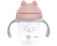 Copo com Canudo Gatinho Buba Rosa