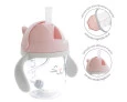 Copo com Canudo Gatinho Buba Rosa