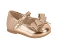 Sapatilha Bebê Molekinha Glitter Ouro Rosado