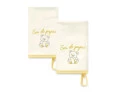 Kit 2 Babinhas Hug Amarelo Sou do Papai