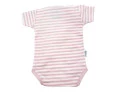 Body Basic Manga Curta  Batistela Baby Listra Rosa