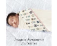 Cueiro em Malha Batistela Baby Cruzinha Preto