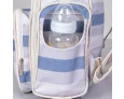 Mochila Maternidade Pratica Hug Listrado Azul