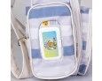Bolsa Maternidade Pratica G Hug Listrado Azul