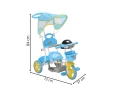 TRICICLO COM TOLDO IMPORTWAY