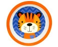 PRATO E TIGELA CLINGO TIGRE
