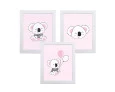 Kit com 3 Quadros Hug Brilha Estrelinha