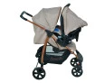 Carrinho de Bebê Ecco + Touring Evolution Se + Base + Ninho Pramette