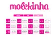 Tênis Molekinha Canelado Rosa