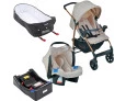 Carrinho de Bebê Ecco + Touring Evolution Se + Base + Ninho Pramette